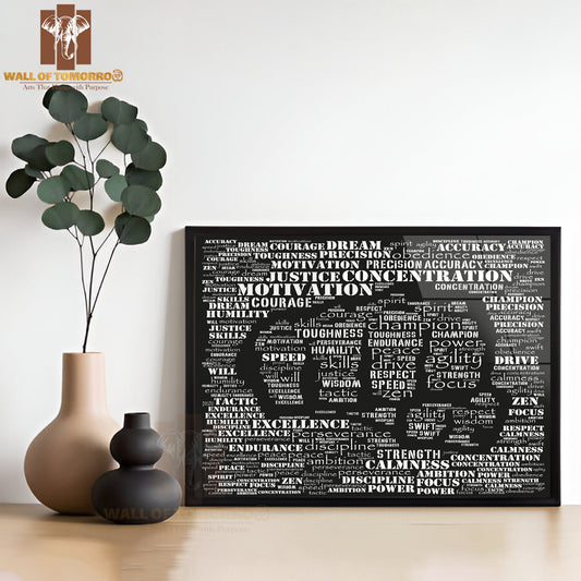 Essence Of a Fighter Quotes High Quality Unframed Poster Print & Waterproof Poster Print Wall Décor