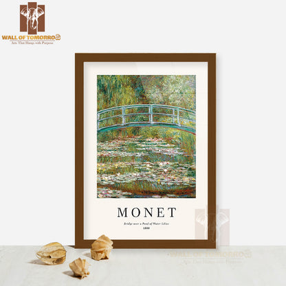 Monet Water Lily Pond High Quality Glass Frame Wall Décor