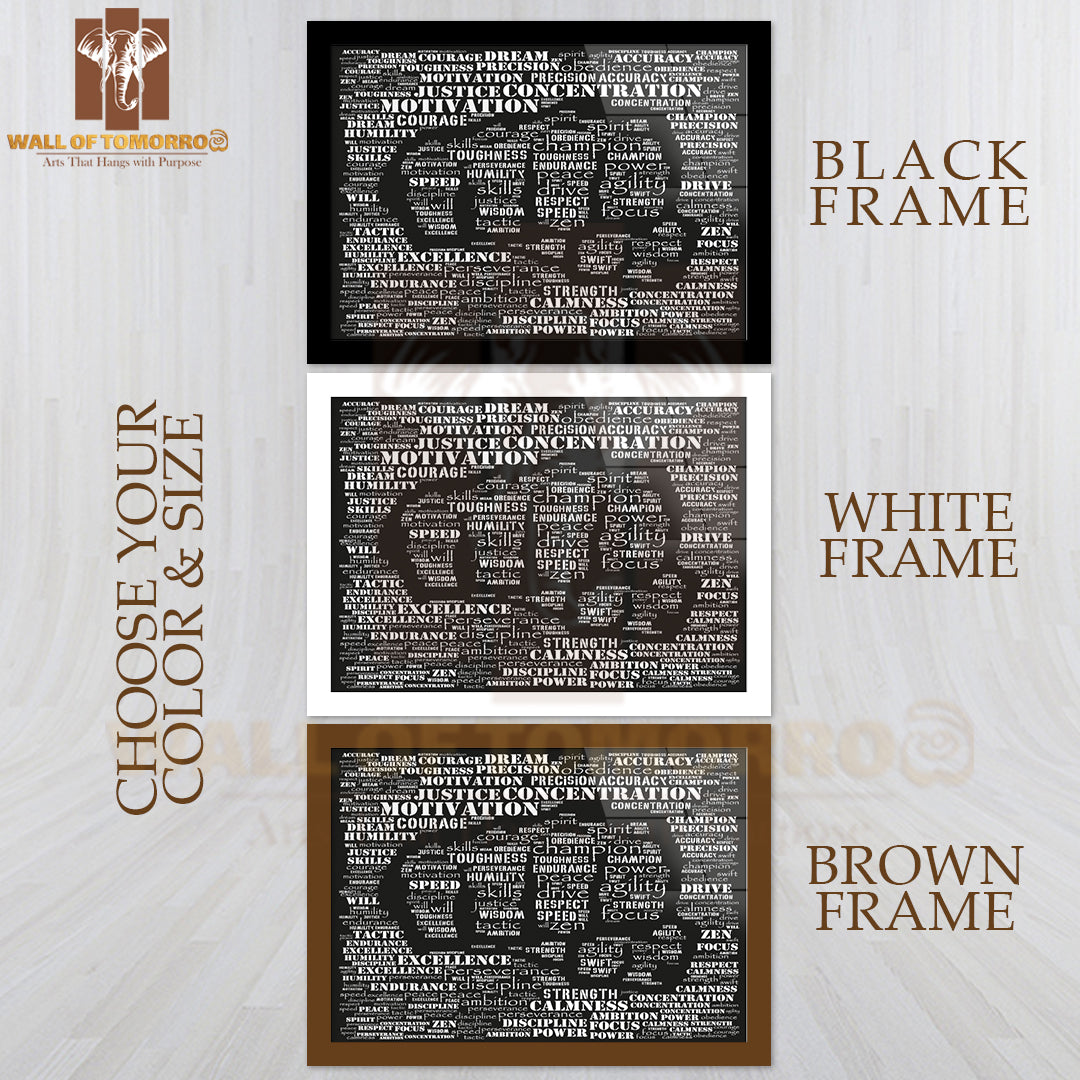 Essence Of a Fighter Quotes High Quality Unframed Poster Print & Waterproof Poster Print Wall Décor
