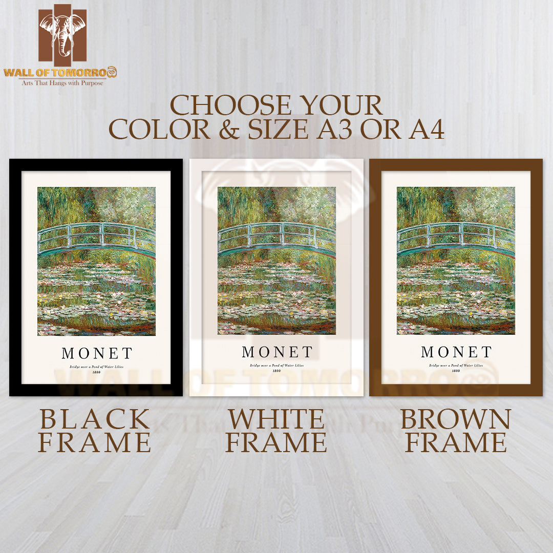 Monet Water Lily Pond High Quality Glass Frame Wall Décor
