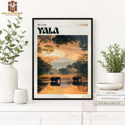 Yala National Park Sri Lanka Travel High Quality Glass Frame Wall Décor