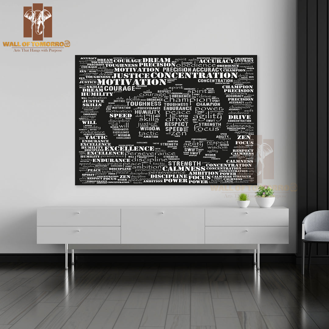 Essence Of a Fighter Quotes High Quality Unframed Poster Print & Waterproof Poster Print Wall Décor