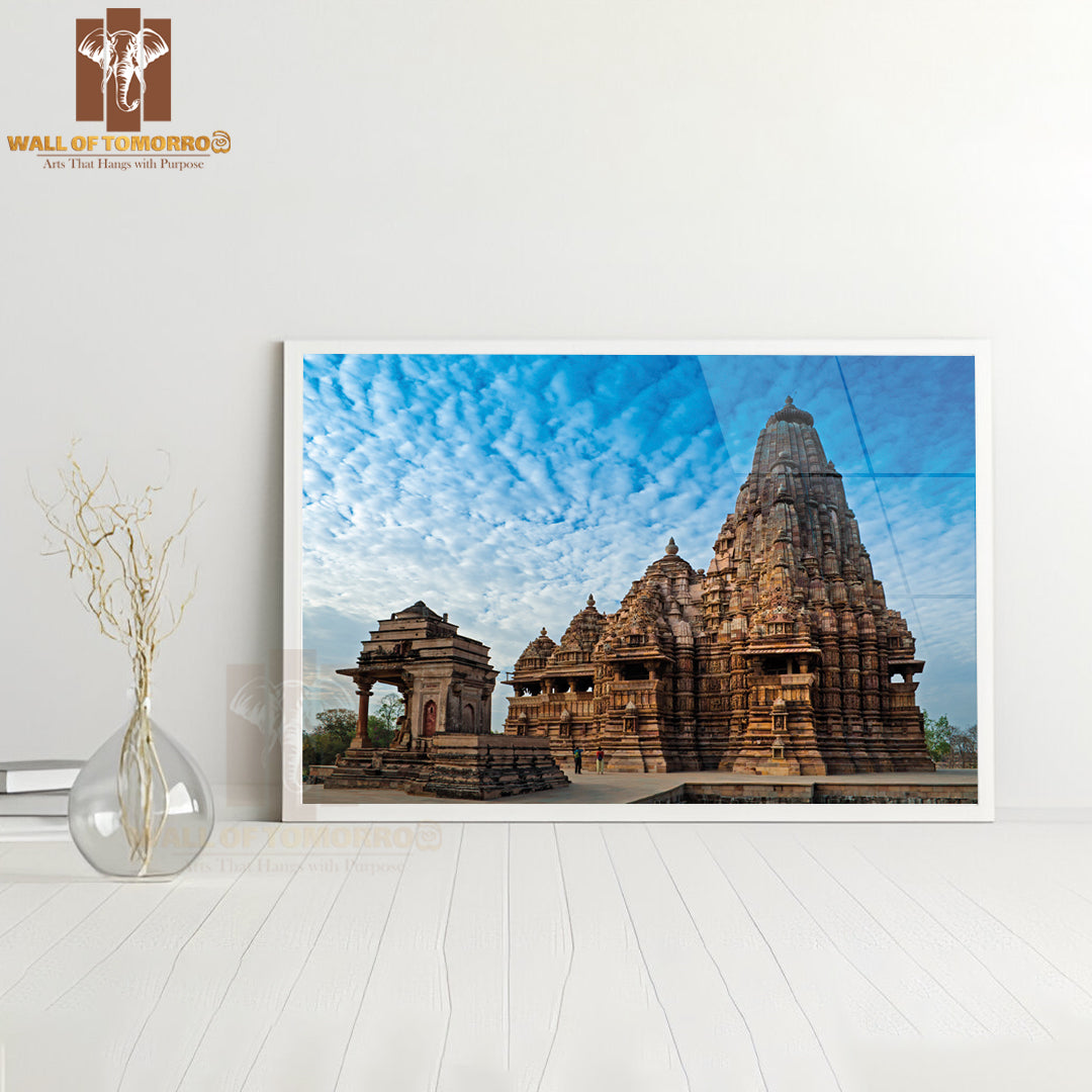 Kandariya Mahadeva Temple, Dedicated to Lord Shiva in India High Quality Unframed Poster Print & Waterproof Poster Print Wall Décor