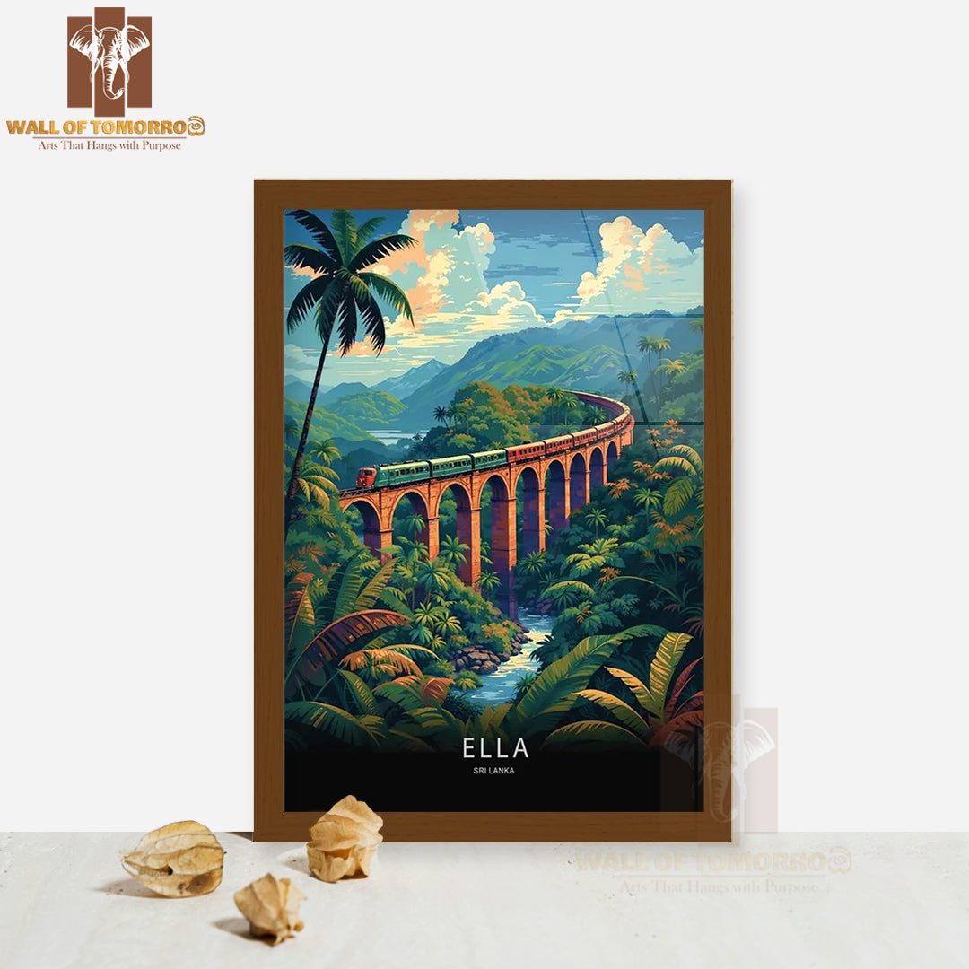 Ella Sri Lanka Travel High Quality Glass Frame Wall Décor