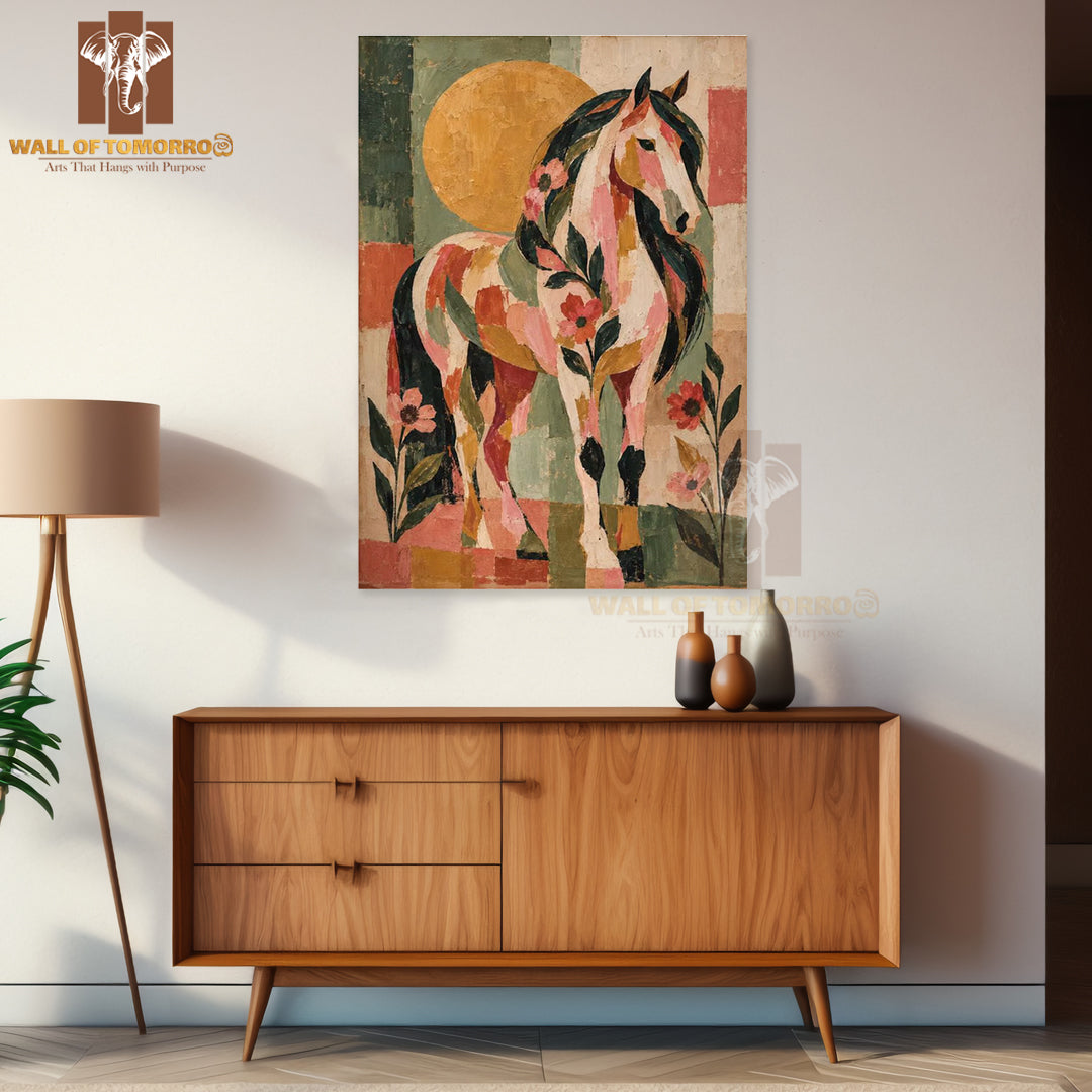 Horse Painting Animals High Quality Unframed Poster Print & Laminated Poster Print Wall Décor in Sri Lanka