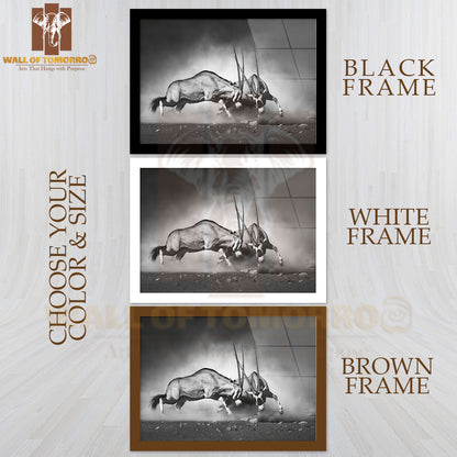 Gemsbok Dual Artistic Processing High Quality Unframed Poster Print & Waterproof Poster Print Wall Décor