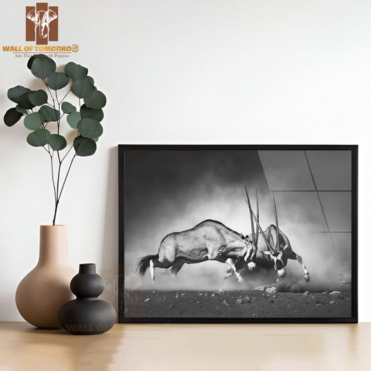 Gemsbok Dual Artistic Processing High Quality Unframed Poster Print & Waterproof Poster Print Wall Décor