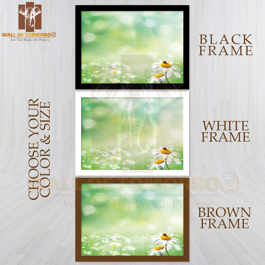 Summer Flower With Bug High Quality Unframed Poster Print & Waterproof Poster Print Wall Décor