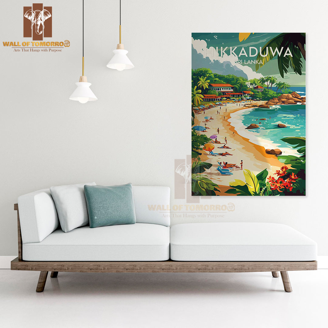 Hikkaduwa - Sri Lanka Travel High Quality Unframed Poster Print & Waterproof Poster Print Wall Décor