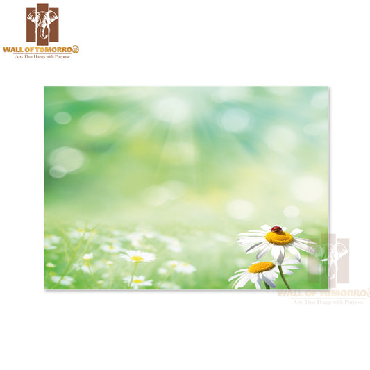Summer Flower With Bug High Quality Unframed Poster Print & Waterproof Poster Print Wall Décor