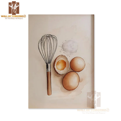 Eggs with Beater Kitchen & Restaurant High Quality Unframed Poster Print & Waterproof Poster Print Wall Décor in Sri Lanka