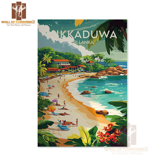 Hikkaduwa - Sri Lanka Travel High Quality Unframed Poster Print & Waterproof Poster Print Wall Décor