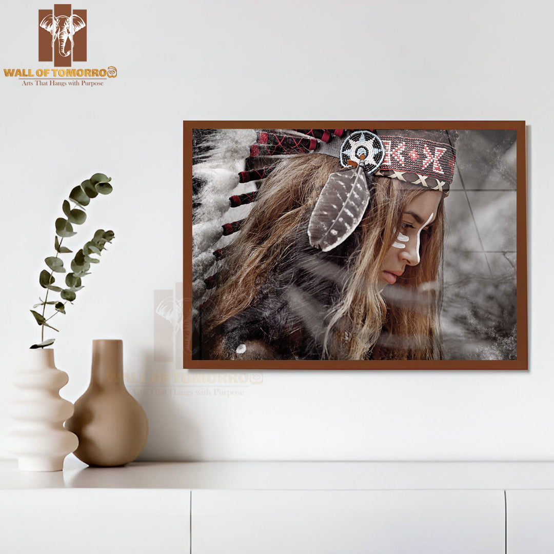 Indian Woman Warrior Hunter High Quality Unframed Poster Print & Waterproof Poster Print Wall Décor