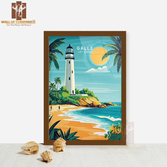 Galle Sri Lanka Travel High Quality Glass Frame Wall Décor