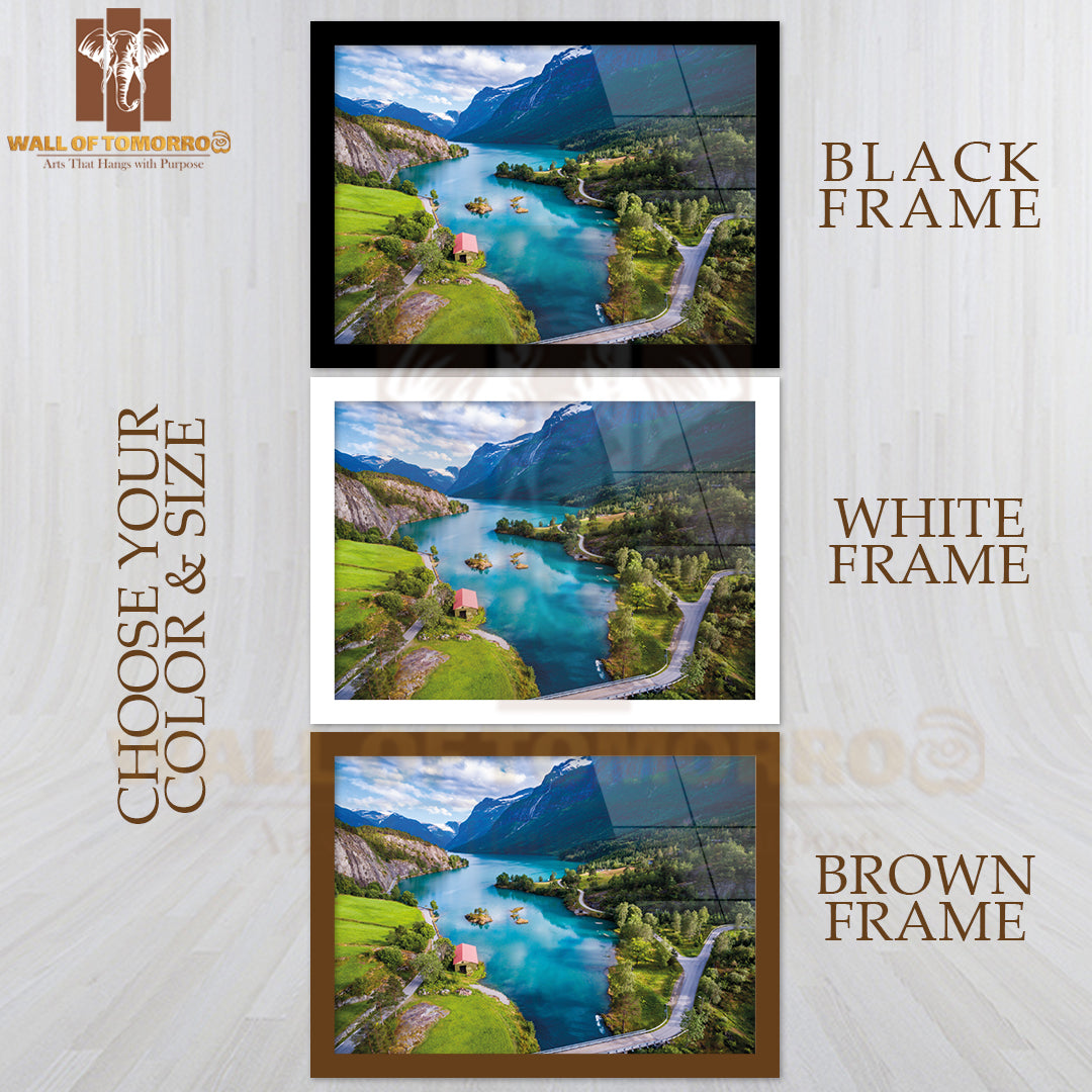 Nature Norway Natural Landscape Aerial Photography High Quality Unframed Poster Print & Waterproof Poster Print Wall Décor