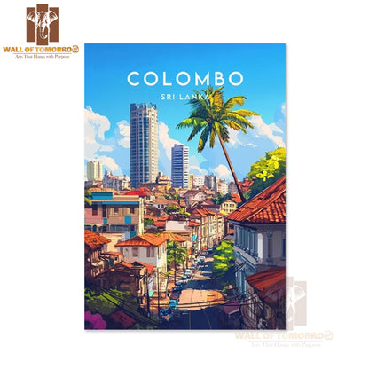 Colombo Travel Print - Sri Lanka Asia High Quality Unframed Poster Print & Waterproof Poster Print Wall Décor