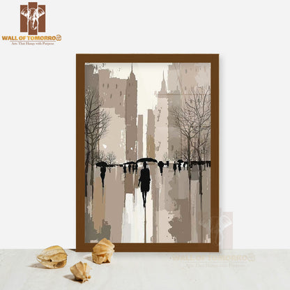 Urban Movement Painting High Quality Glass Frame Wall Décor