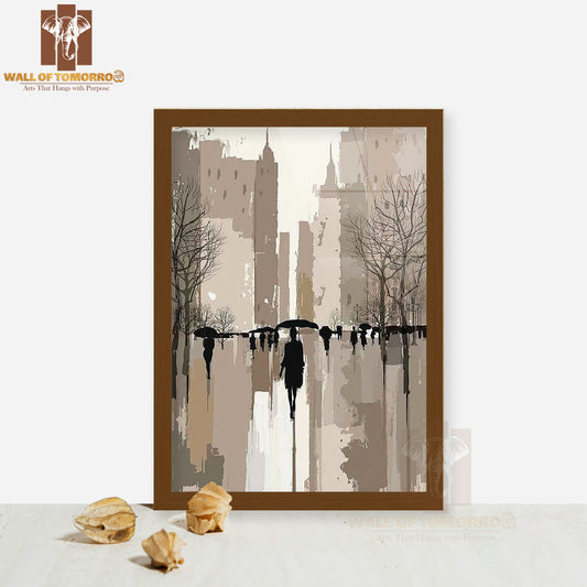 Urban Movement Painting High Quality Glass Frame Wall Décor