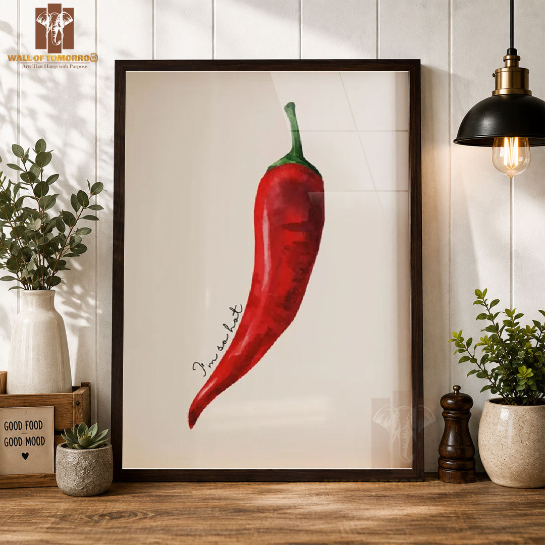 Red Chili Kitchen & Restaurant High Quality Glass Frame Wall Décors in Sri Lanka