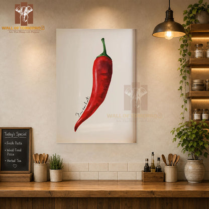 Red Chili Kitchen & Restaurant High Quality Unframed Poster Print & Waterproof Poster Print Wall Décor in Sri Lanka
