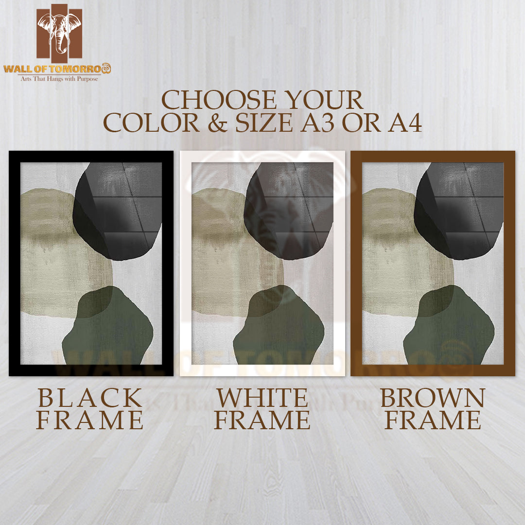 Overlay Shape Arts High Quality Glass Frame Wall Décor
