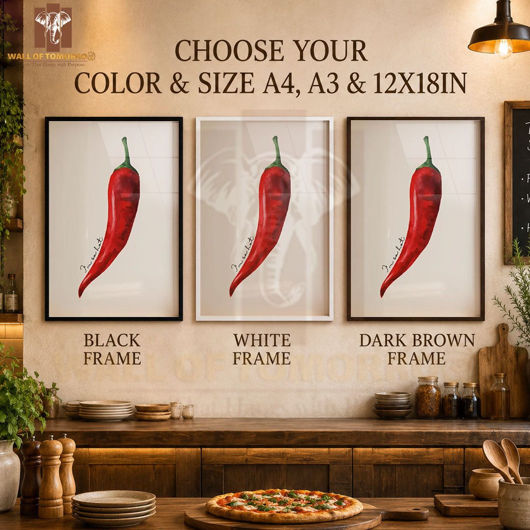 Red Chili Kitchen & Restaurant High Quality Glass Frame Wall Décors in Sri Lanka