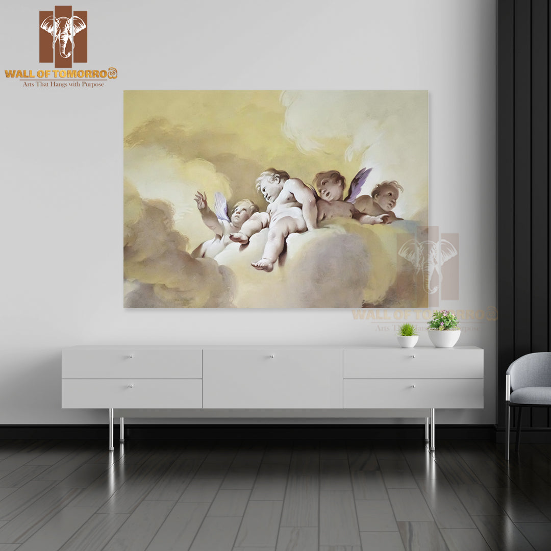 A Great Fresco of Some Angels High Quality Unframed Poster Print & Waterproof Poster Print Wall Décor