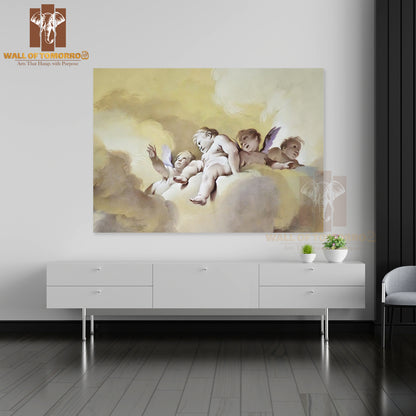 A Great Fresco of Some Angels High Quality Unframed Poster Print & Waterproof Poster Print Wall Décor
