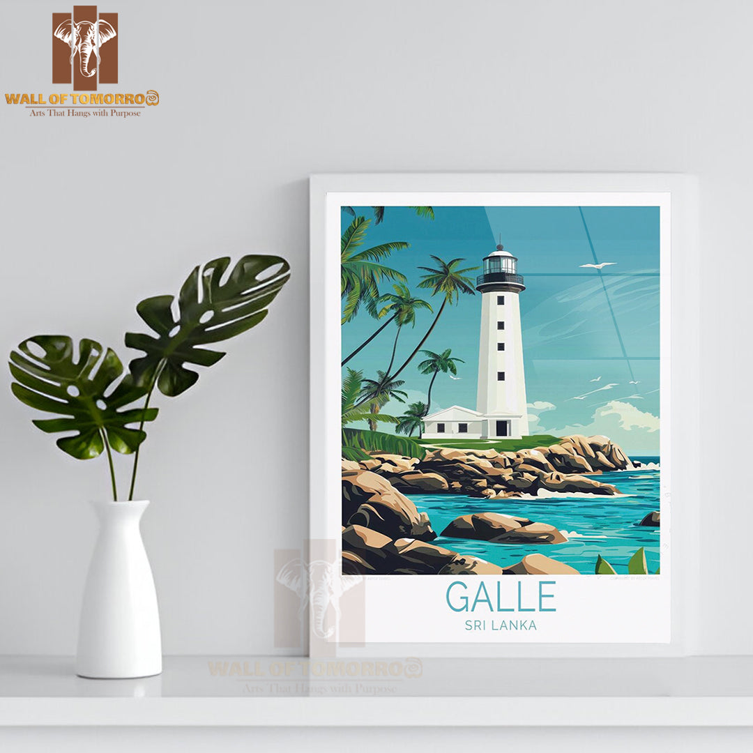 Galle Sri Lanka Travel High Quality Glass Frame Wall Décor