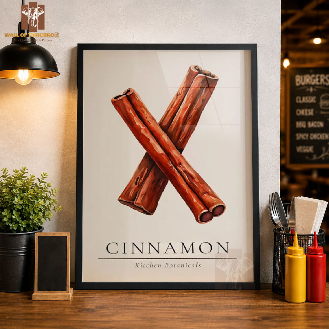 Cinnamon Kitchen Botanicals Kitchen & Restaurant High Quality Glass Frame Wall Décors in Sri Lanka
