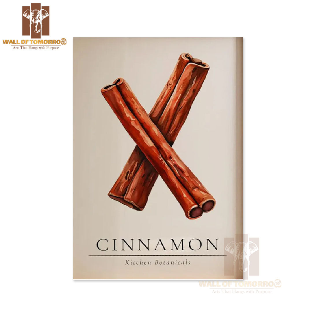 Cinnamon Kitchen Botanicals Kitchen & Restaurant High Quality Unframed Poster Print & Waterproof Poster Print Wall Décor in Sri Lanka