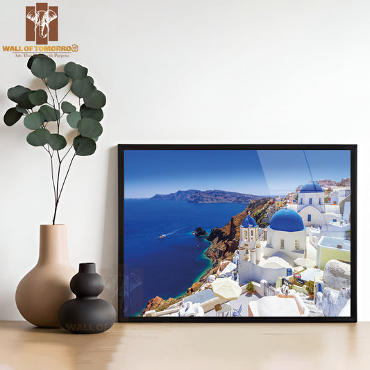 Greece Santorini Island High Quality Unframed Poster Print & Waterproof Poster Print Wall Décor