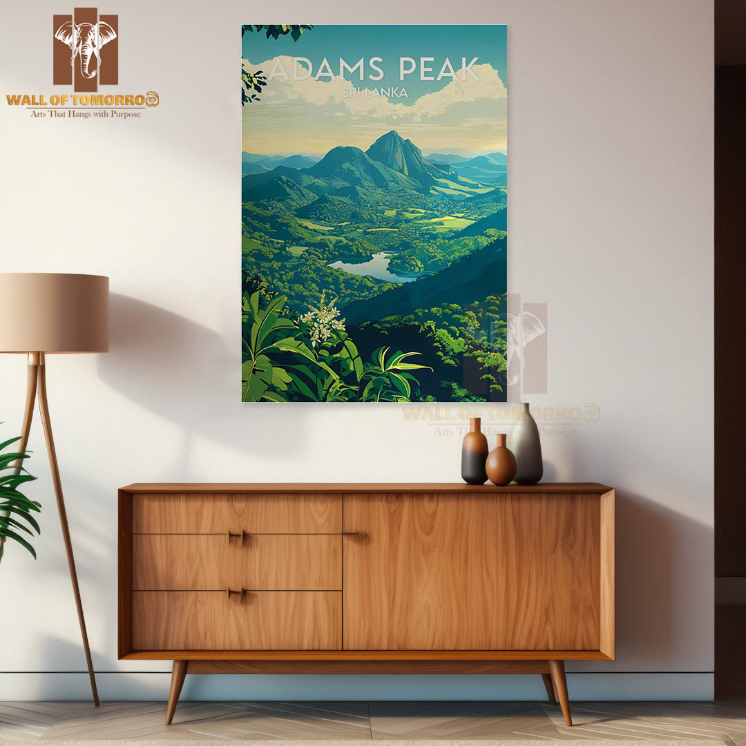 Ella Adams Peak Sri Lanka Travel High Quality Unframed Poster Print & Waterproof Poster Print Wall Décor