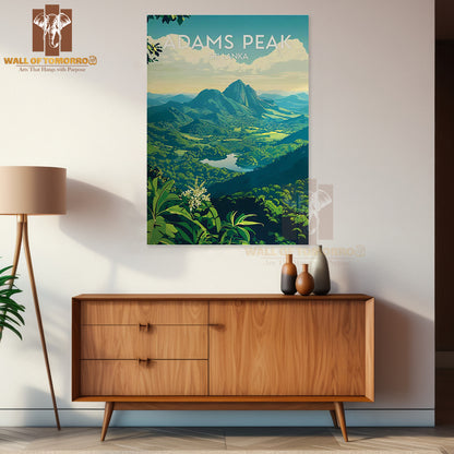 Ella Adams Peak Sri Lanka Travel High Quality Unframed Poster Print & Waterproof Poster Print Wall Décor