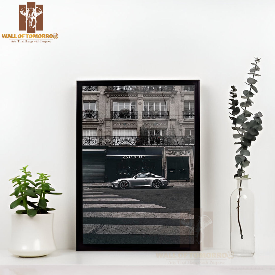 Porsche 911 Turbo High Quality Glass Frame Wall Décor