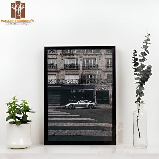 Porsche 911 Turbo High Quality Glass Frame Wall Décor