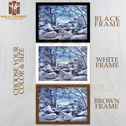 Winter Forest Wonders High Quality Glass Frame Wall Décor