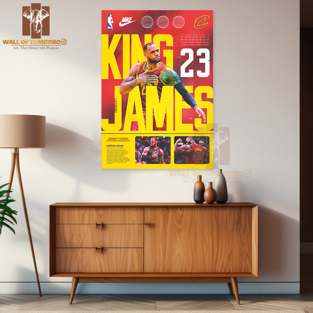 Famous Basketball Team Player in a Basketball Jersey Sports High Quality Unframed Poster Print & Waterproof Poster Print Wall Décor