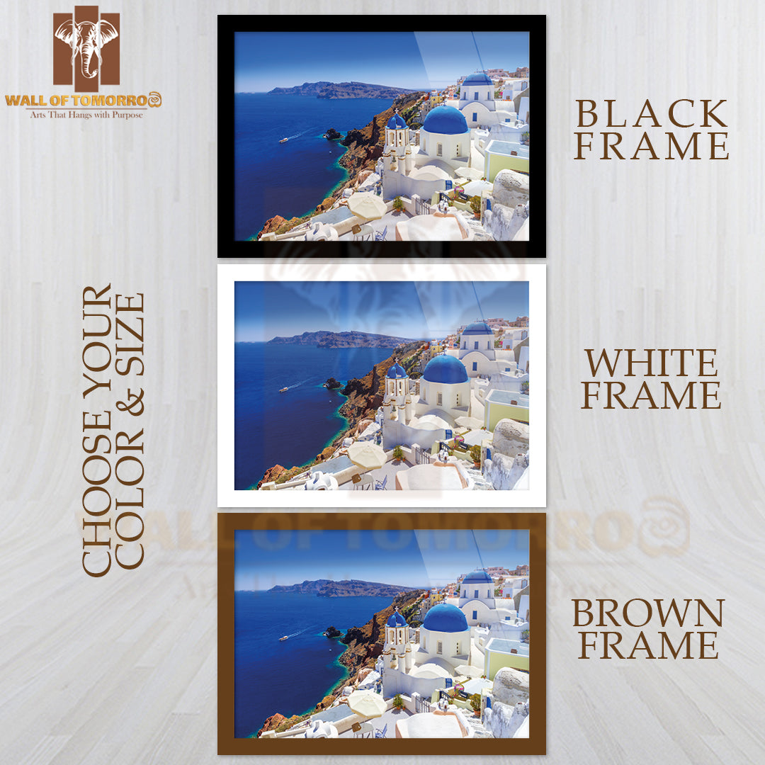 Greece Santorini Island High Quality Unframed Poster Print & Waterproof Poster Print Wall Décor