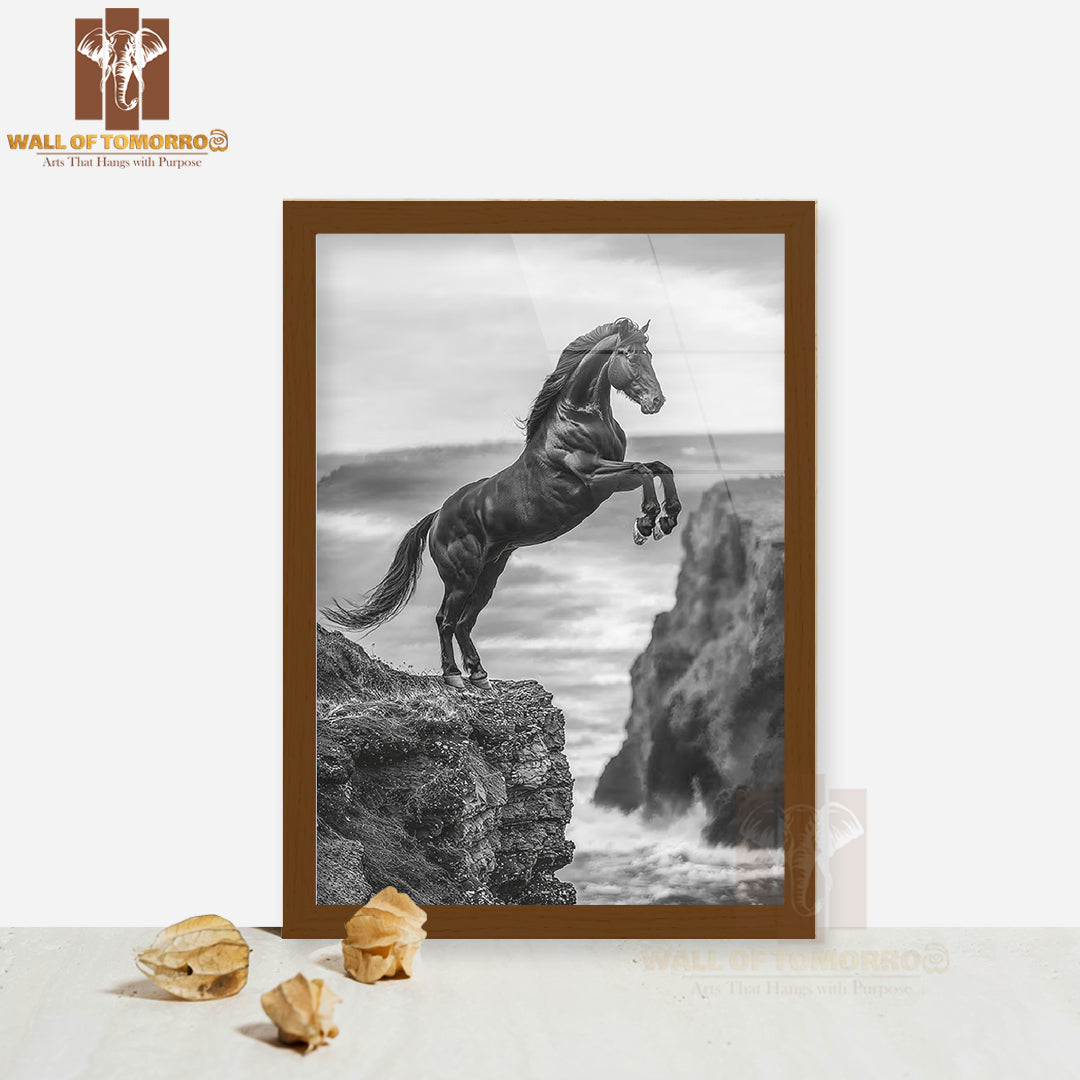 Wild Horse Spirit Animal High Quality Glass Frame Wall Décor