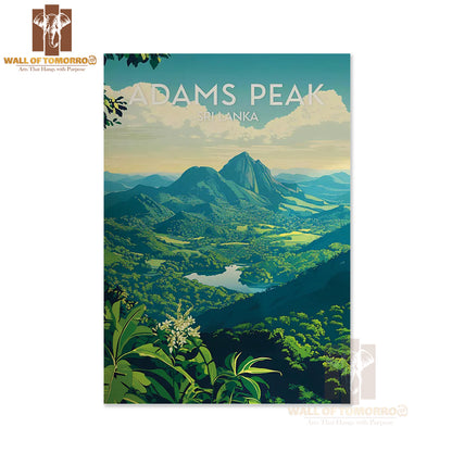 Ella Adams Peak Sri Lanka Travel High Quality Unframed Poster Print & Waterproof Poster Print Wall Décor