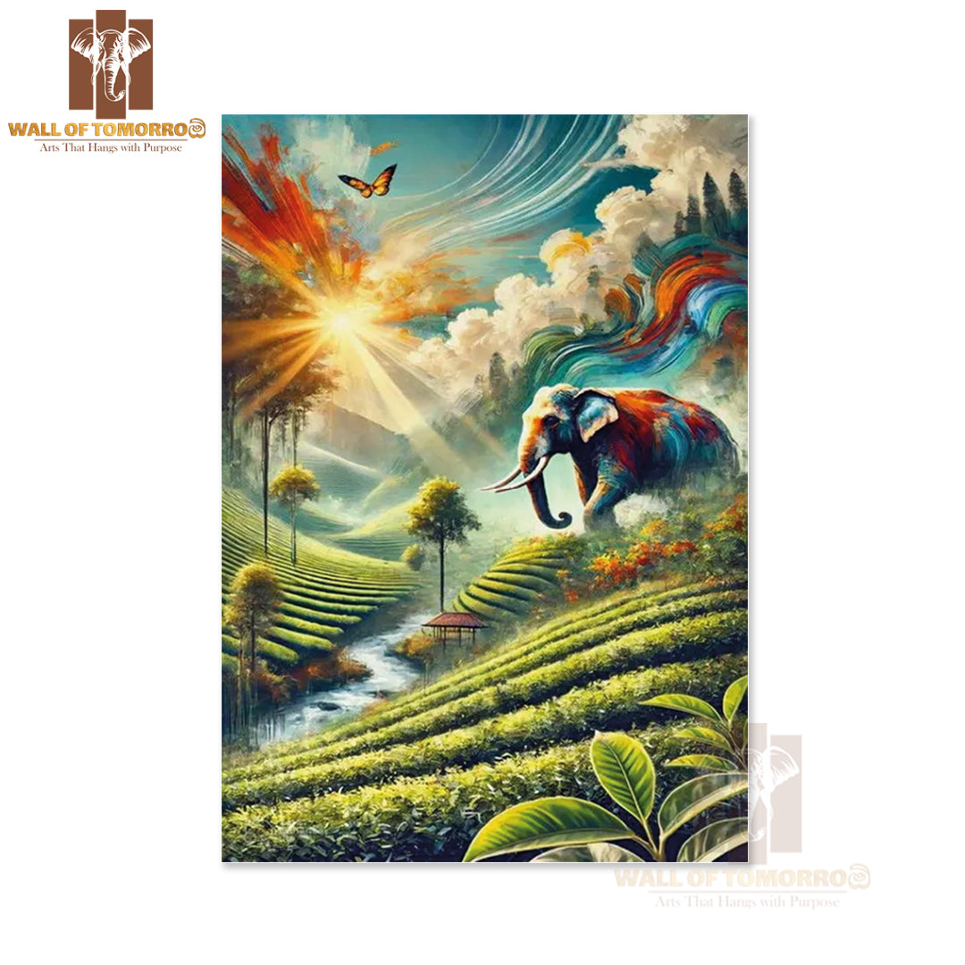 Elephant Sri Lanka Travel High Quality Unframed Poster Print & Waterproof Poster Print Wall Décor
