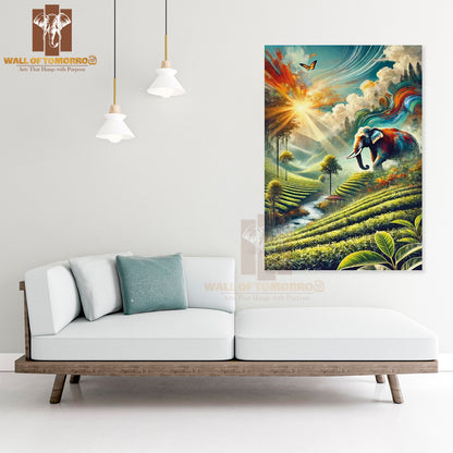 Elephant Sri Lanka Travel High Quality Unframed Poster Print & Waterproof Poster Print Wall Décor