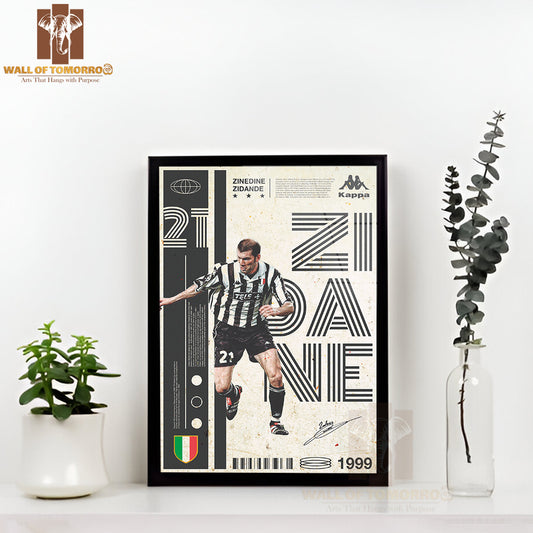 Famous Soccer Player Sports High Quality Glass Frame Wall Décor