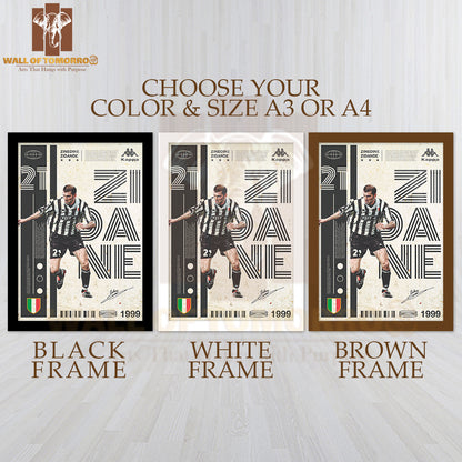 Famous Soccer Player Sports High Quality Glass Frame Wall Décor
