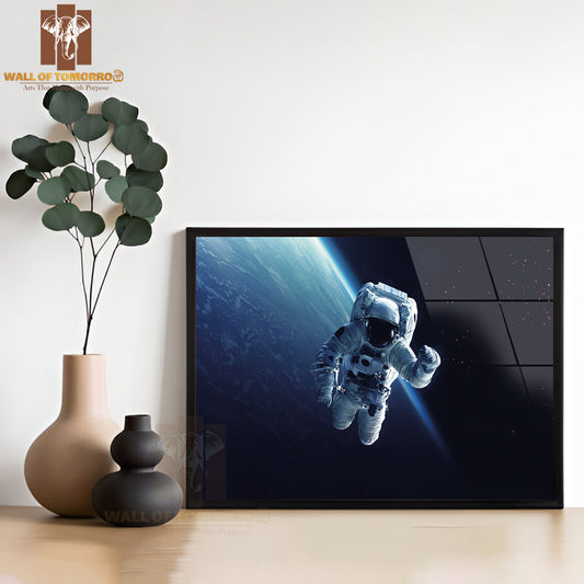 Astronaut In Space Photograph High Quality Unframed Poster Print & Waterproof Poster Print Wall Décor