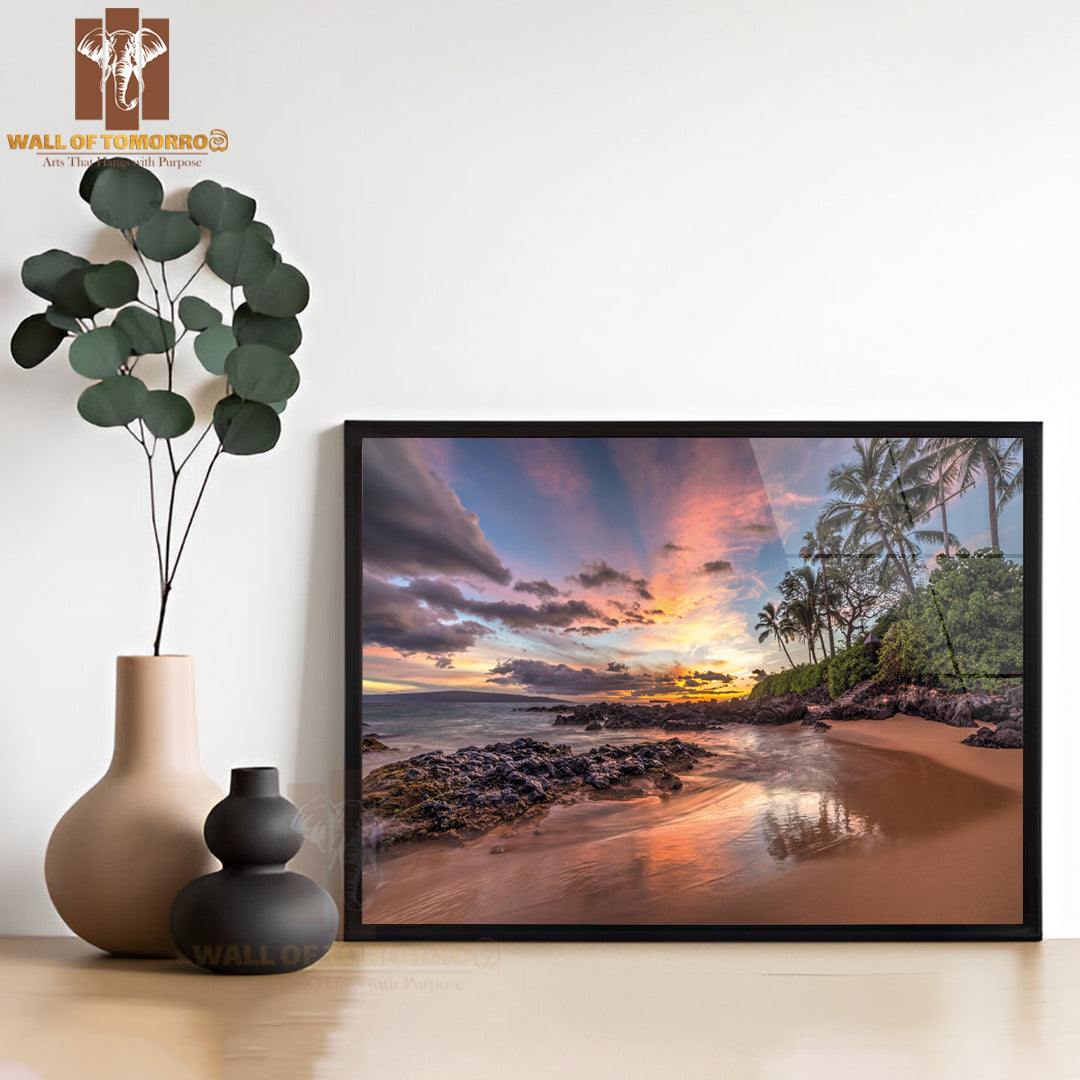 Hawaiian Beach View Sunset Wonder High Quality Unframed Poster Print & Waterproof Poster Print Wall Décor