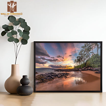 Hawaiian Beach View Sunset Wonder High Quality Unframed Poster Print & Waterproof Poster Print Wall Décor