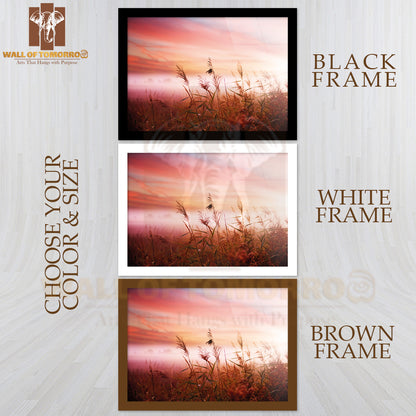 Foggy Early Morning Mist High Quality Glass Frame Wall Décor