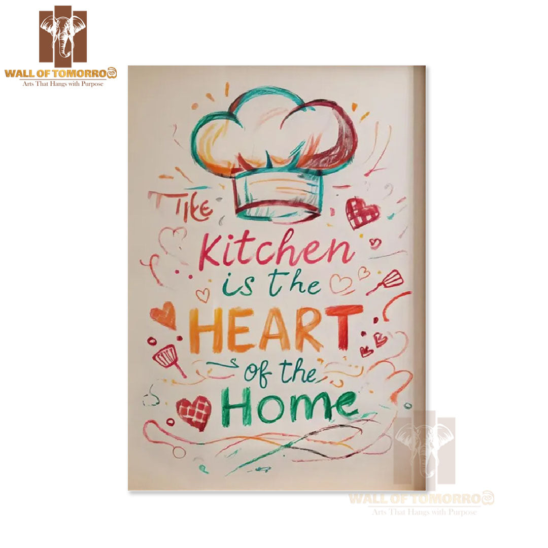 Kitchen is the Heart of the Home Kitchen & Restaurant High Quality Unframed Poster Print & Waterproof Poster Print Wall Décor in Sri Lanka